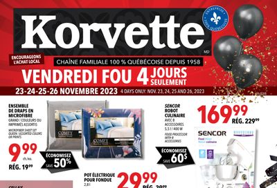 Korvette Flyer November 23 to 26