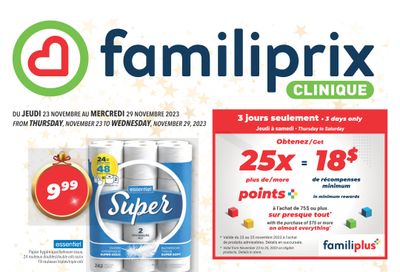 Familiprix Clinique Flyer November 23 to 29
