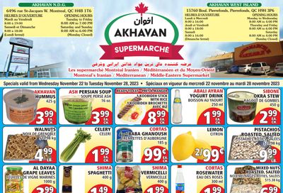Akhavan Supermarche Flyer November 22 to 28