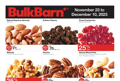 Bulk Barn Flyer November 23 to December 10