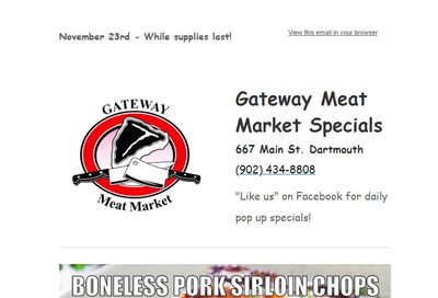 Gateway Meat Market Flyer November 23 to 29