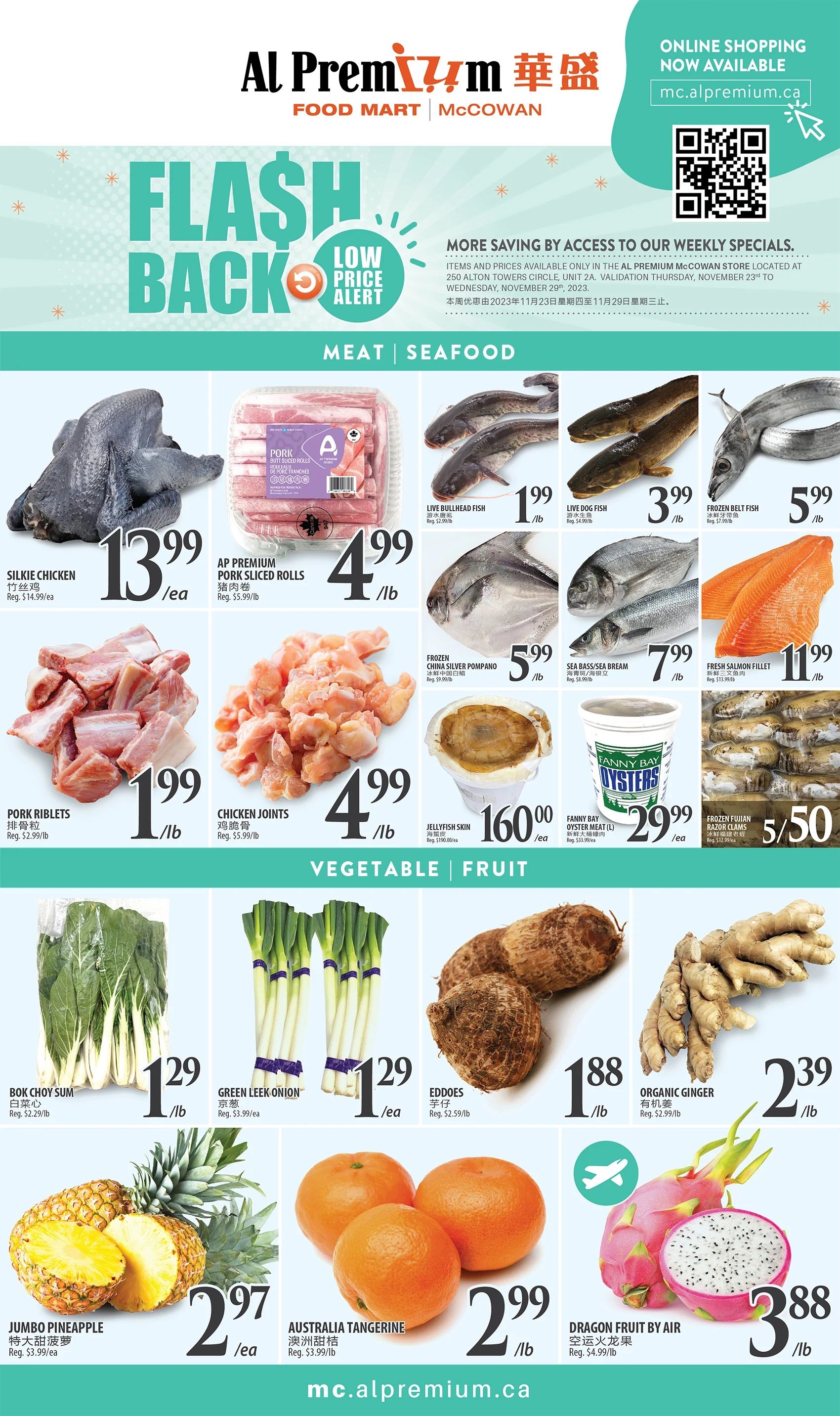 Al Premium Food Mart (McCowan) Flyer November 23 to 29