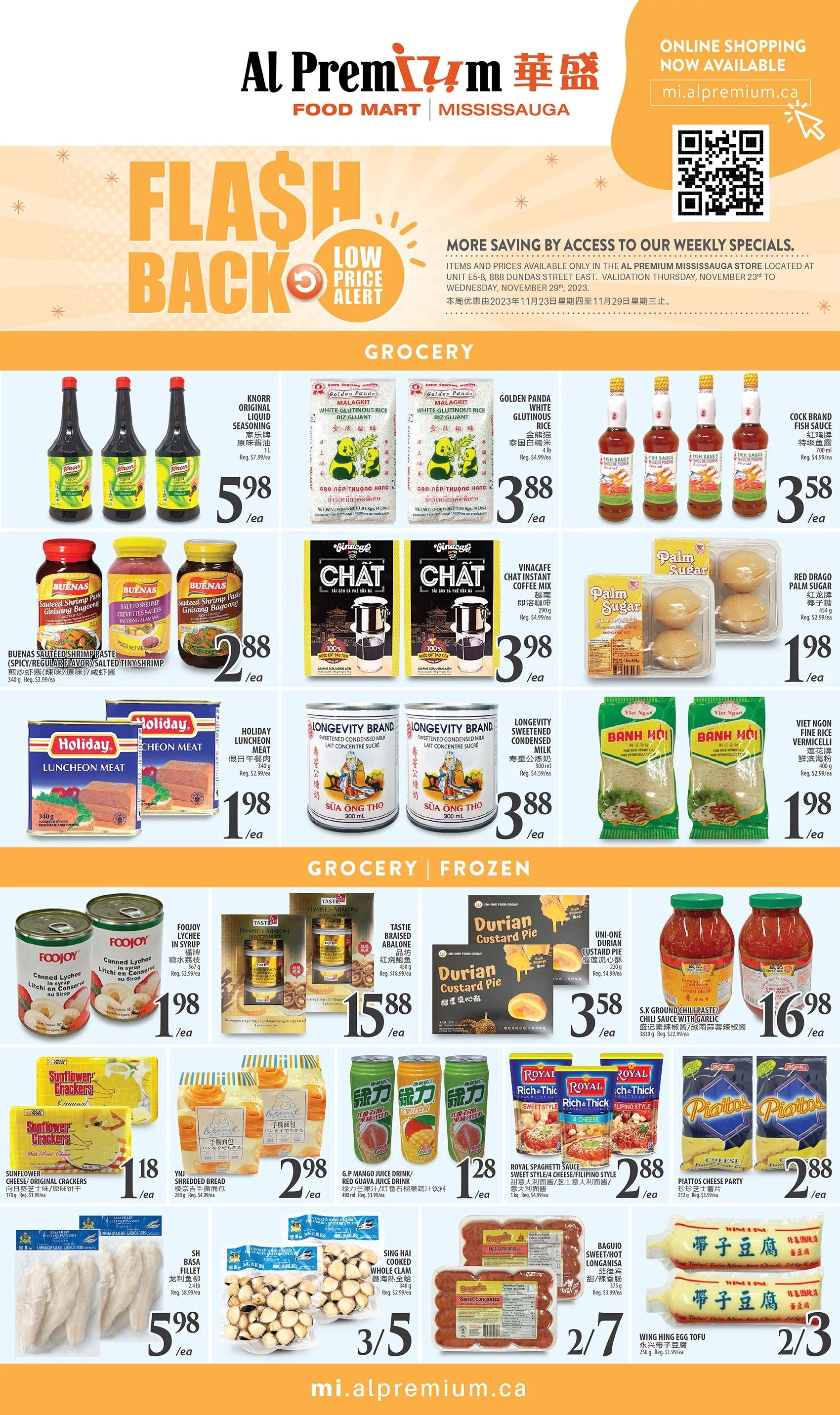 Al Premium Food Mart (Mississauga) Flyer November 23 to 29