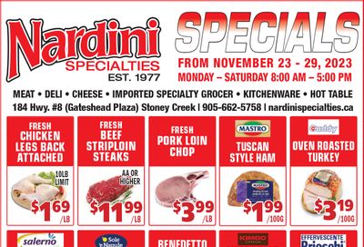 Nardini Specialties Flyer November 23 to 29