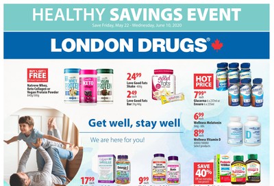 London Drugs Healthy Savings Event Flyer May 22 to June 10