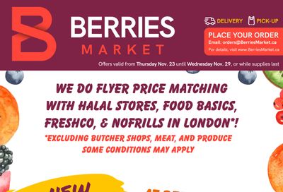 Berries Market Flyer November 23 to 29