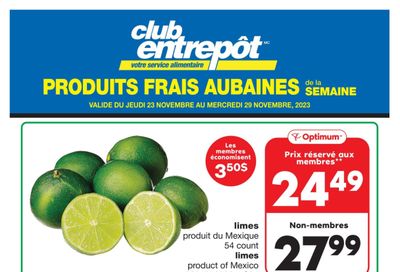 Wholesale Club (QC) Fresh Deals of the Week Flyer November 23 to 29