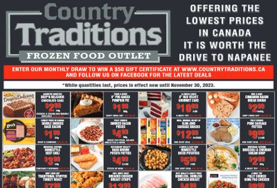 Country Traditions Flyer November 23 to 30