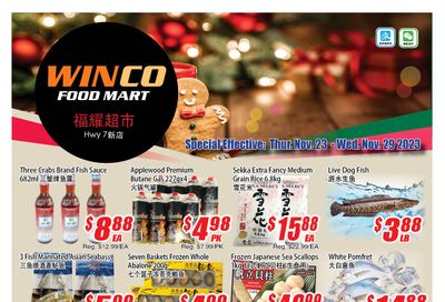WinCo Food Mart (HWY 7) Flyer November 23 to 29