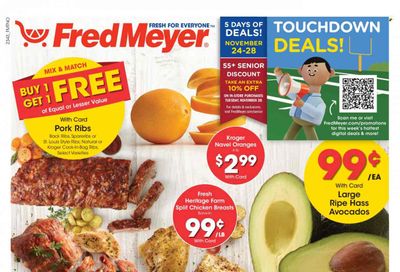 Fred Meyer (WA) Weekly Ad Flyer Specials November 24 to November 28, 2023