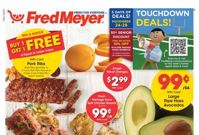 Fred Meyer (OR) Weekly Ad Flyer Specials November 24 to November 28, 2023