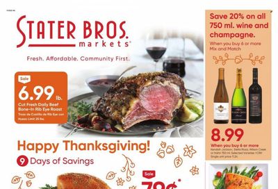 Stater Bros. Weekly Ad Flyer Specials November 24 to November 28, 2023