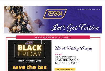 Terra Greenhouses Flyer November 24 to 30