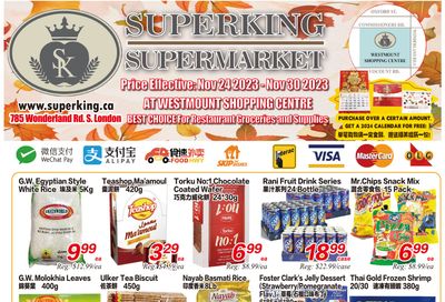 Superking Supermarket (London) Flyer November 24 to 30