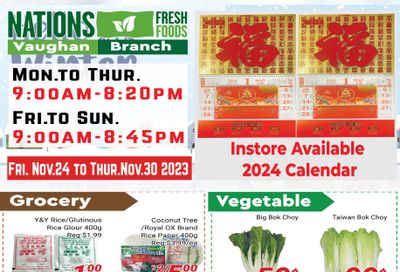Nations Fresh Foods (Vaughan) Flyer November 24 to 30