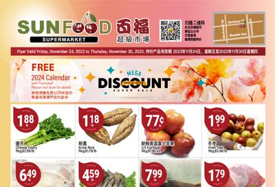 Sunfood Supermarket Flyer November 24 to 30