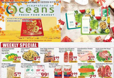 Oceans Fresh Food Market (Mississauga) Flyer November 24 to 30