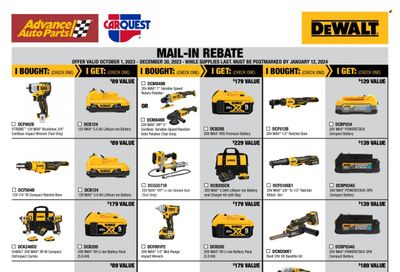 Advance Auto Parts Weekly Ad Flyer Specials October 1 to December 30, 2023