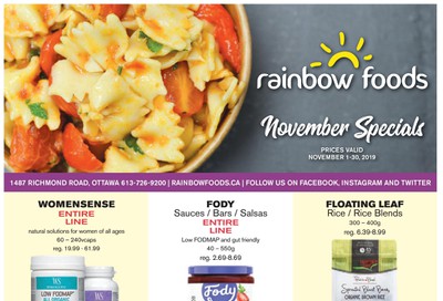Rainbow Foods Flyer November 1 to 30
