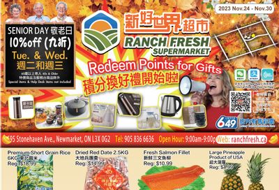 Ranch Fresh Supermarket Flyer November 24 to 30