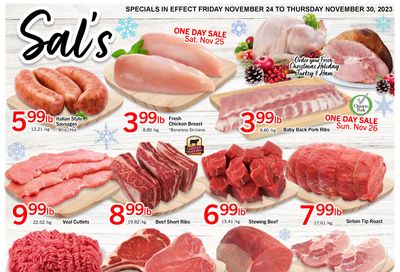 Sal's Grocery Flyer November 24 to 30