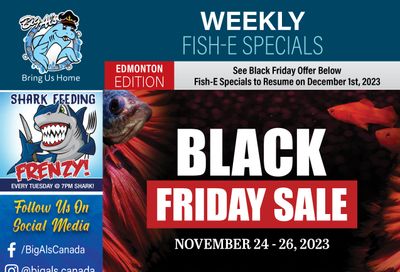 Big Al's (Edmonton) Weekly Specials November 24 to 26