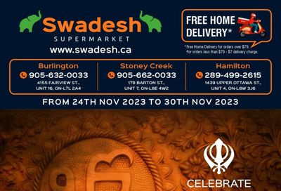 Swadesh Supermarket Flyer November 24 to 30