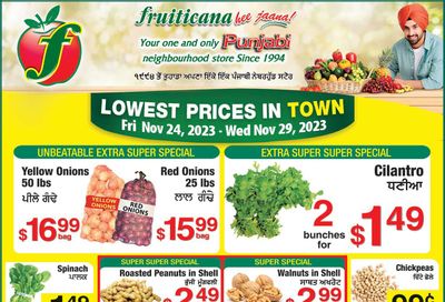 Fruiticana (Kelowna) Flyer November 24 to 29