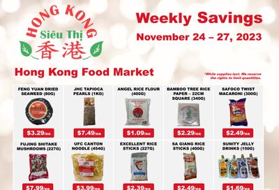 Hong Kong Food Market Flyer November 24 to 27
