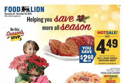 Food Lion Weekly Ad Flyer Specials November 24 to November 28, 2023