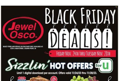 Jewel Osco (IN) Weekly Ad Flyer Specials November 24 to November 28, 2023