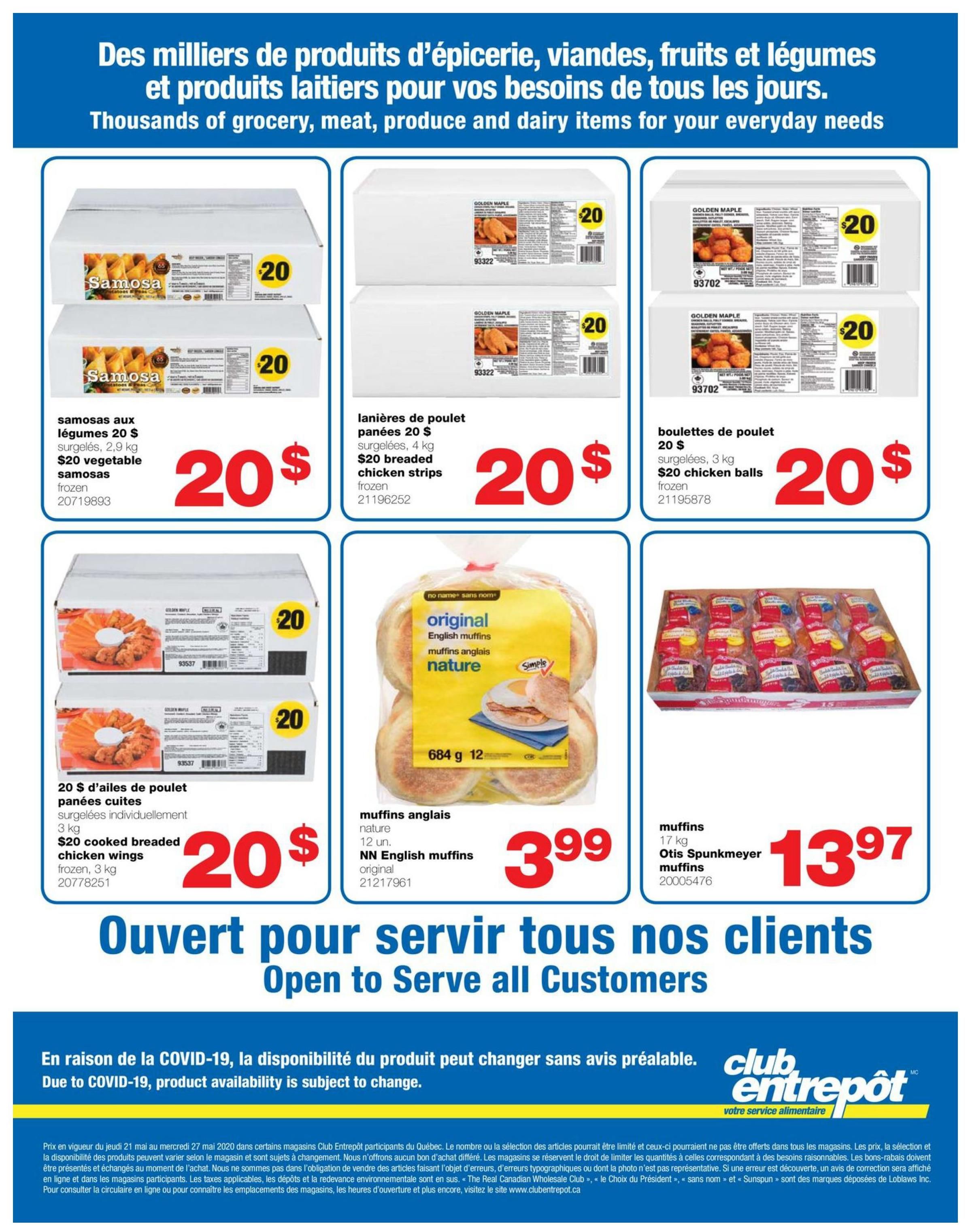 Wholesale Club (QC) Weekly Flyer May 21 to 27