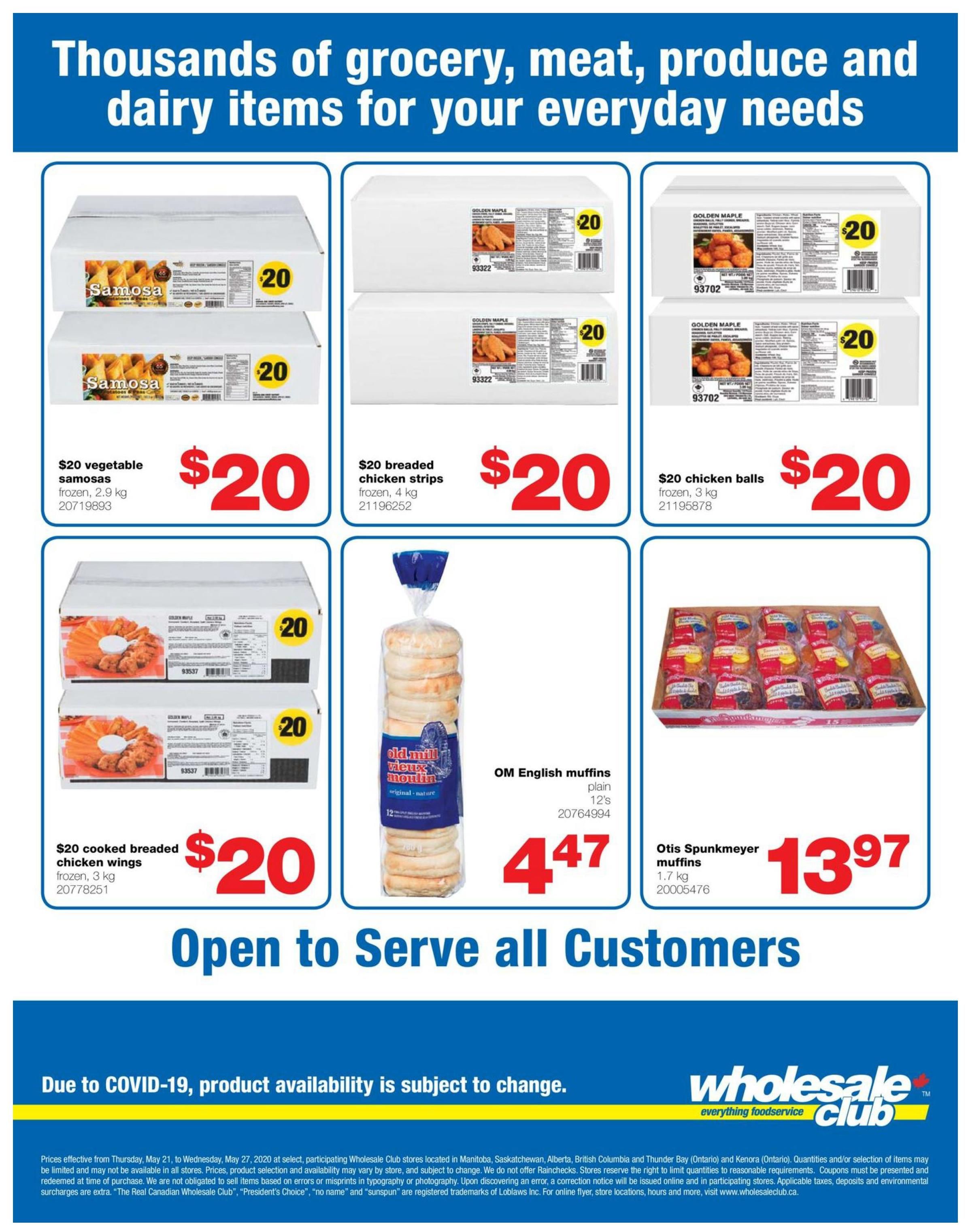 Wholesale Club (West) Flyer May 21 to 27