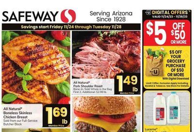 Safeway (AZ) Weekly Ad Flyer Specials November 24 to November 28, 2023