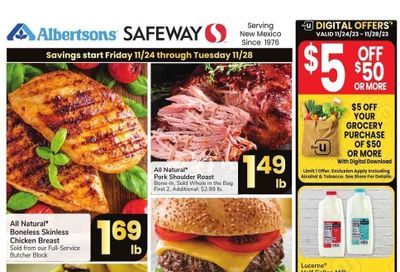 Safeway (NM) Weekly Ad Flyer Specials November 24 to November 28, 2023