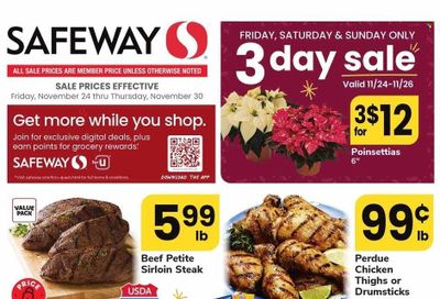 Safeway (DC, MD) Weekly Ad Flyer Specials November 24 to November 30, 2023