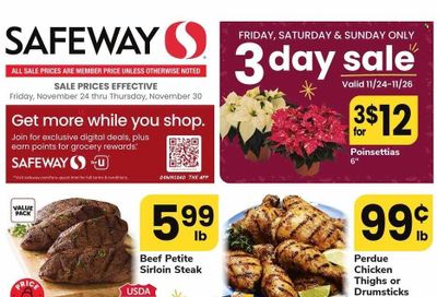 Safeway (MD) Weekly Ad Flyer Specials November 24 to November 30, 2023