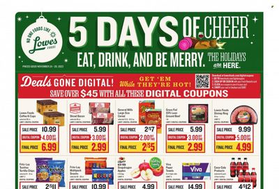 Lowes Foods (NC, SC) Weekly Ad Flyer Specials November 24 to November 28, 2023