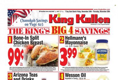King Kullen (NY) Weekly Ad Flyer Specials November 24 to November 30, 2023