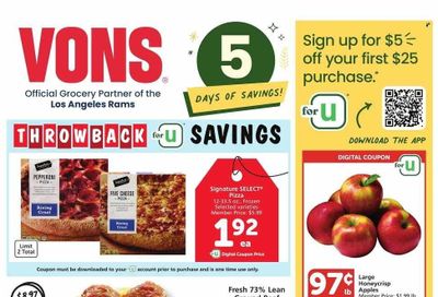 Vons (CA) Weekly Ad Flyer Specials November 24 to November 28, 2023