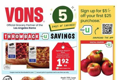 Vons (CA) Weekly Ad Flyer Specials November 24 to November 28, 2023