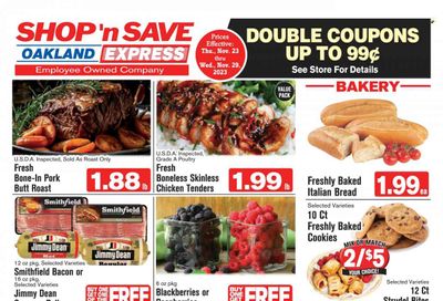 Shop ‘n Save Express (MD, PA, WV) Weekly Ad Flyer Specials November 23 to November 29, 2023