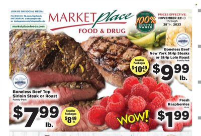 Marketplace Foods (ND) Weekly Ad Flyer Specials November 22 to November 28, 2023