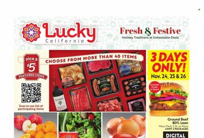Lucky California Weekly Ad Flyer Specials November 24 to November 28, 2023