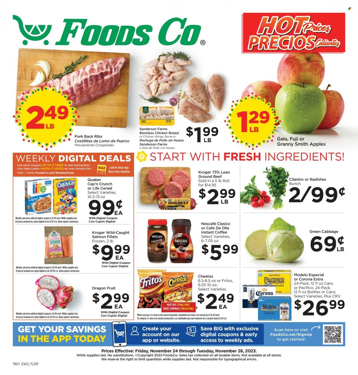 Foods Co (CA, OH, VA) Weekly Ad Flyer Specials November 24 to November 28, 2023