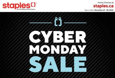 Staples Cyber Monday Flyer November 27 and 28