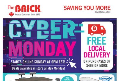 The Brick Cyber Monday Flyer November 27