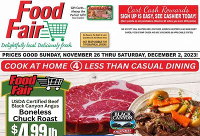 Food Fair Market (KY, OH, WV) Weekly Ad Flyer Specials November 26 to December 2, 2023