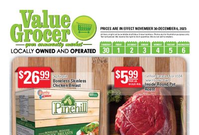 Value Grocer Flyer November 30 to December 6