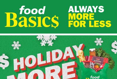 Food Basics Holiday More For Less Flyer November 30 to December 27
